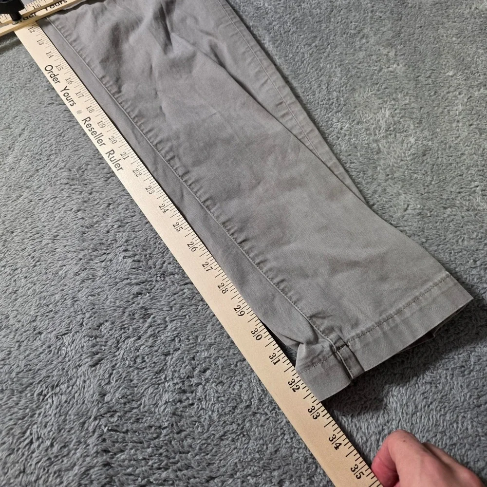 American Eagle Mens 34x33.5 Slim‎ Chino Pants Grey Khaki Next Level Flex Stretch